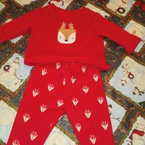 Simply Adorable! GAP BABY Deer-print Fleece Set, 0-3mos